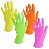 Rękawice nitrylowe bezpudrowe, TUTTI FRUTTI - 100 sztuk, XS